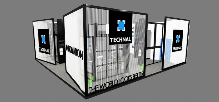 国际展会搭建-TECHNAL-国际橙子APP直播下载设计|国际会展展台设计