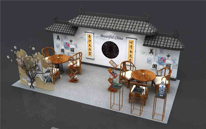 义乌展览会搭建方案设计图片模板