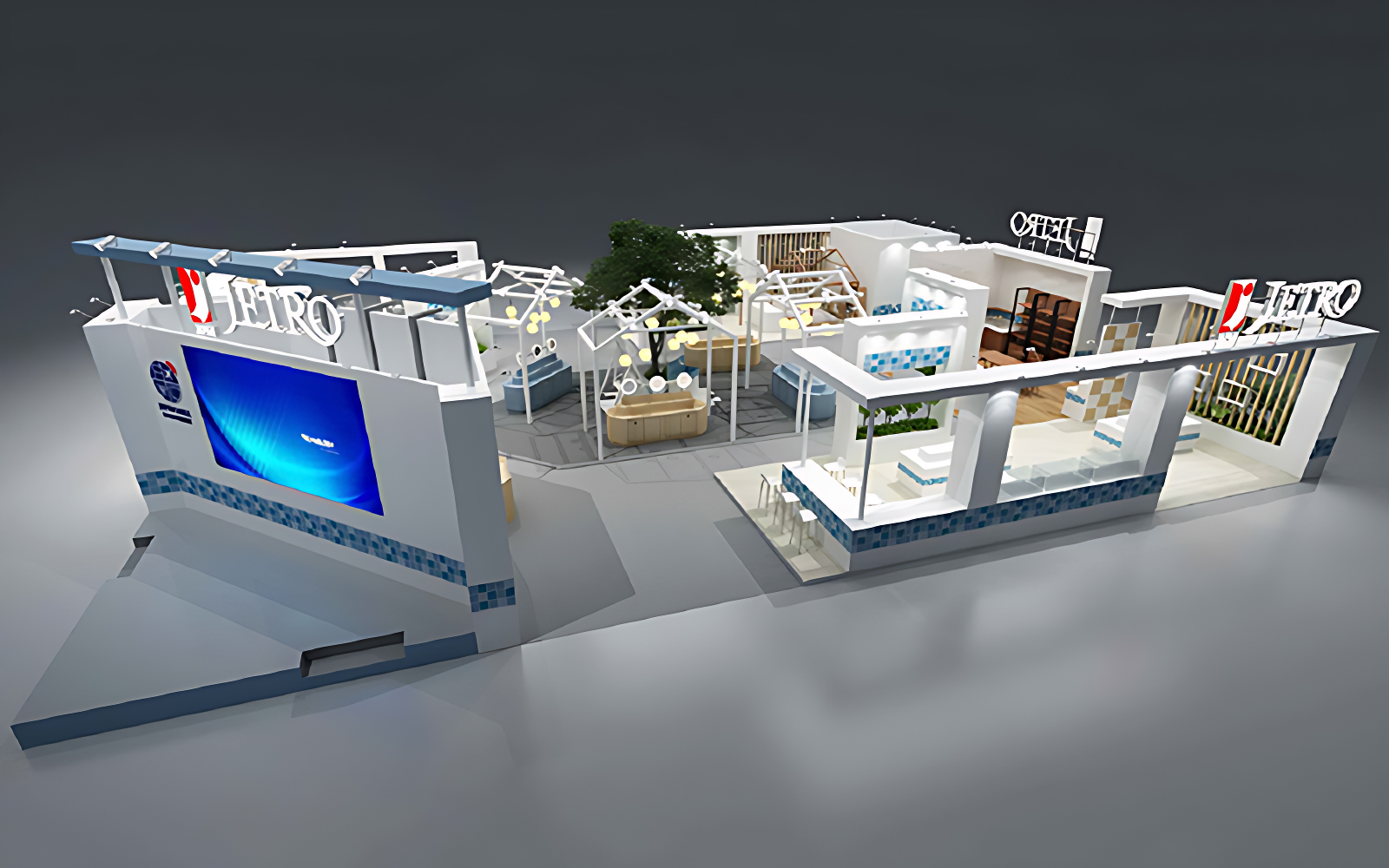 上海进口博览会展台搭建方案设计图片高清大图